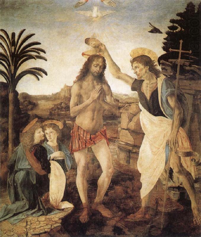 The Baptism of Christ, Andrea del Verrocchio